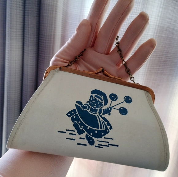 Vintage Retro Cat Purse - Picture 5 of 9